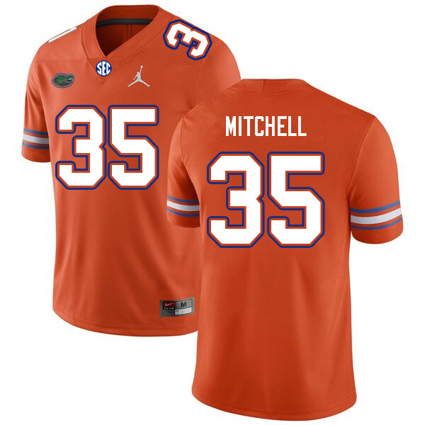 Men #35 Dakota Mitchell Florida Gators College Football Jerseys Sale-Orange